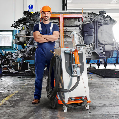 Iris-Mec CNC-V | Foarfecă pentru convertizor catalitic